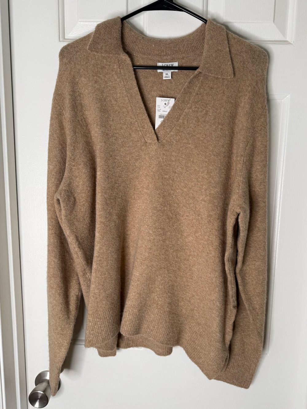 J.Crew Camel V-Neck Sweater